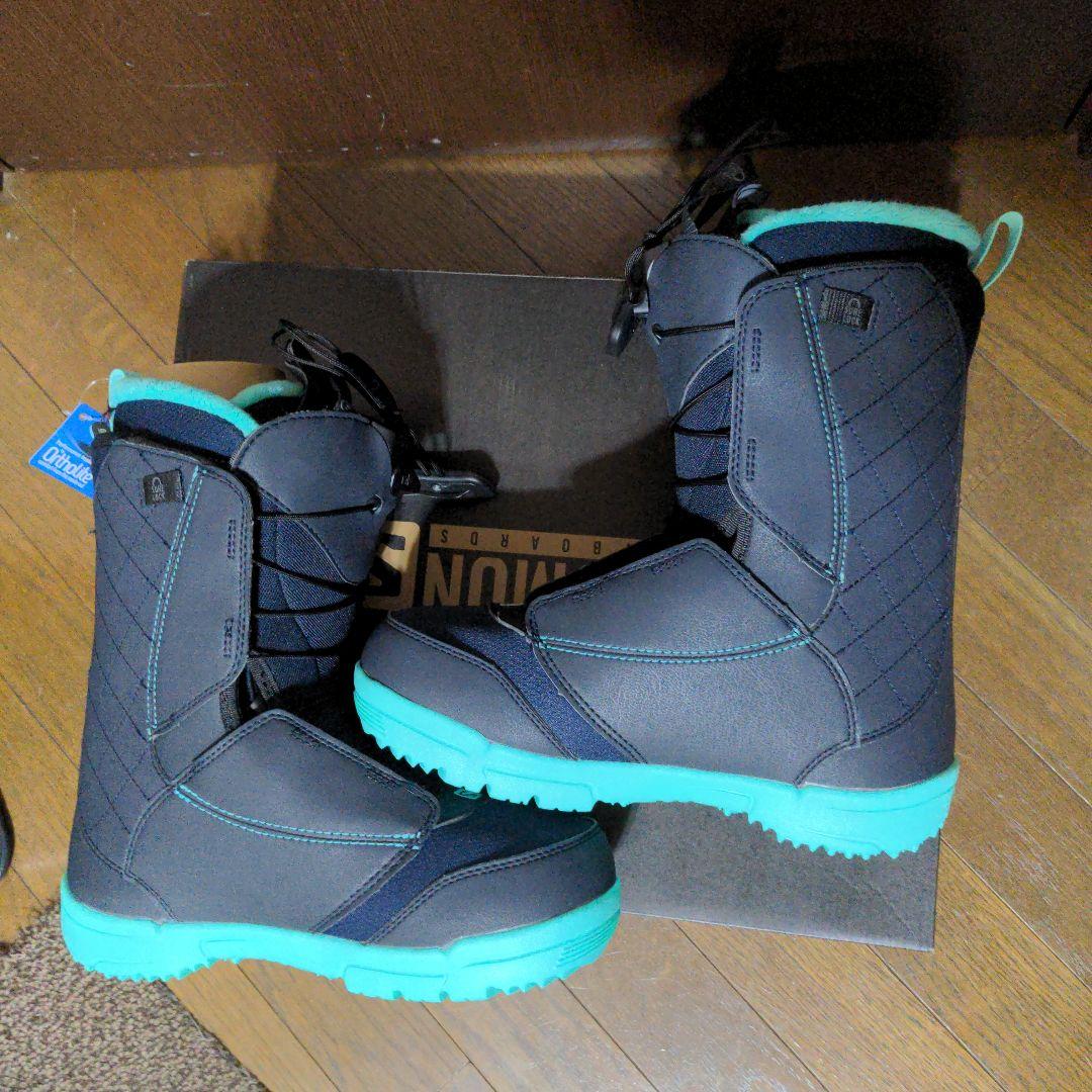 新品Salomon Pearl スノーボードブーツ 深青/ミント