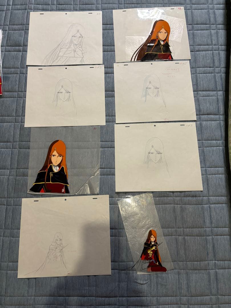 アニメ　キャプテンハーロック　セル画　原画　松本零士