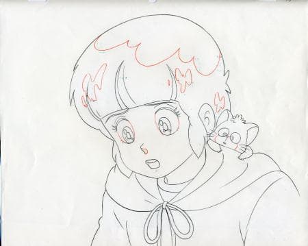 魔法の天使クリィミーマミのTVシリーズで実際に使用されたセル画森沢優