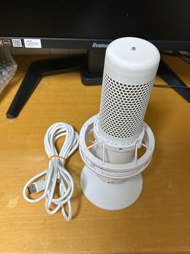 HyperX QuadCast S USBマイク ホワイト