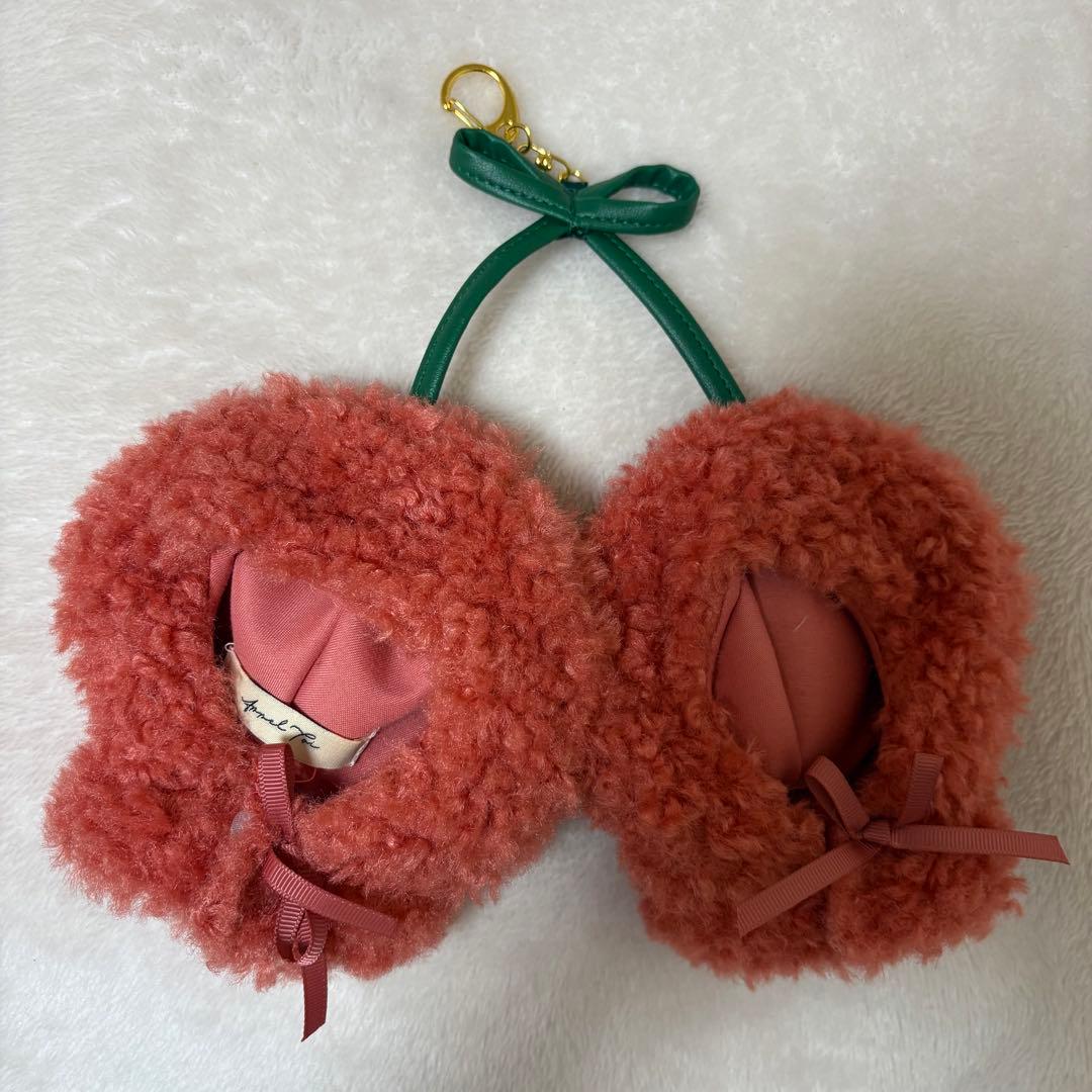 ぬいぐるみ　ポーチ　ぽんちょ　さくらんぼ　クマ　ウサギ　だんご　5点セット