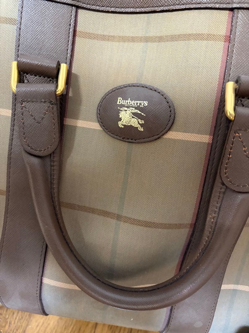 Burberrys チェック柄 ボストンバッグ