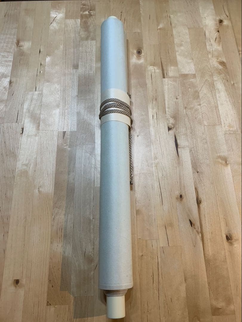 【共箱付】掛け軸 山水画 日本画 水車のある風景 ♪