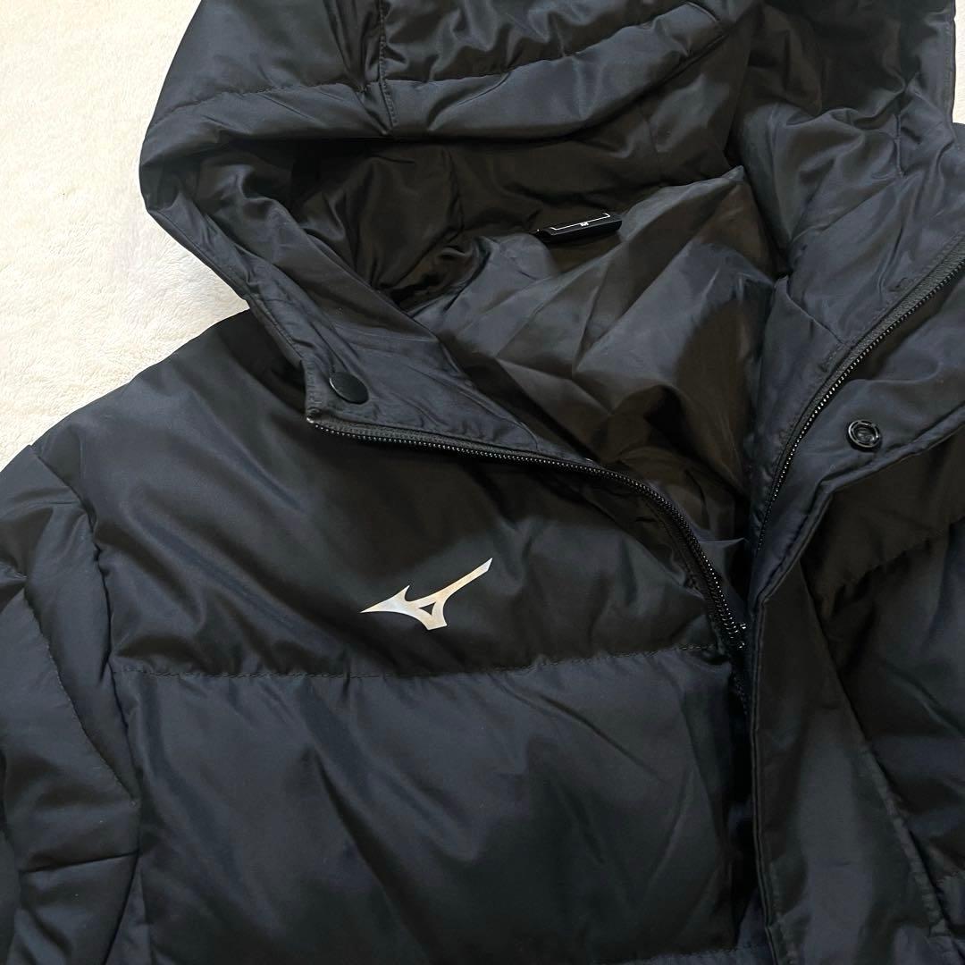 極美品★極暖ダウン90%フェザー10% M ミズノ　ダウンコート ベンチコート黒