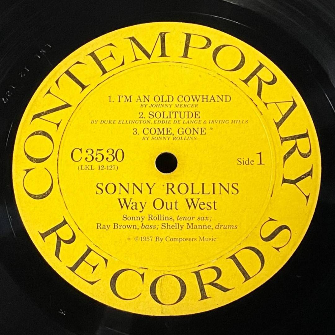 ★屈指の名作【USオリジナル/MONO/黄色ラベル/深溝】ソニー・ロリンズ