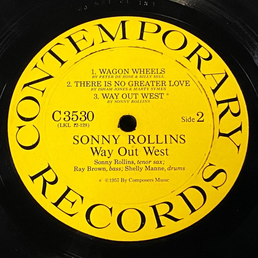 ★屈指の名作【USオリジナル/MONO/黄色ラベル/深溝】ソニー・ロリンズ