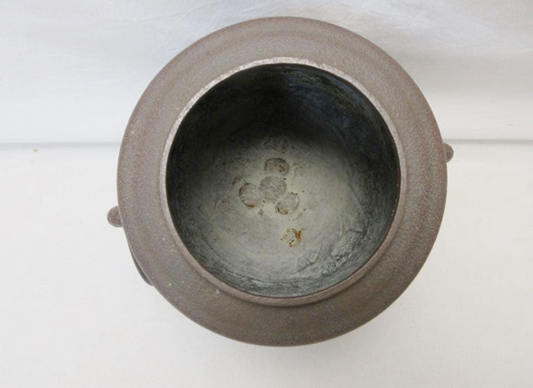 美品 茶道具 焼杉磨入子 置炉 釜師 清光作筒釜 ヤマキ電熱器 3点セット紙箱