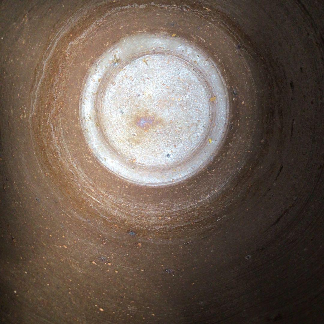 Ｎ３９２　水指　『備前焼』『落雁窯　幸崎達彦造』　共箱　茶道具