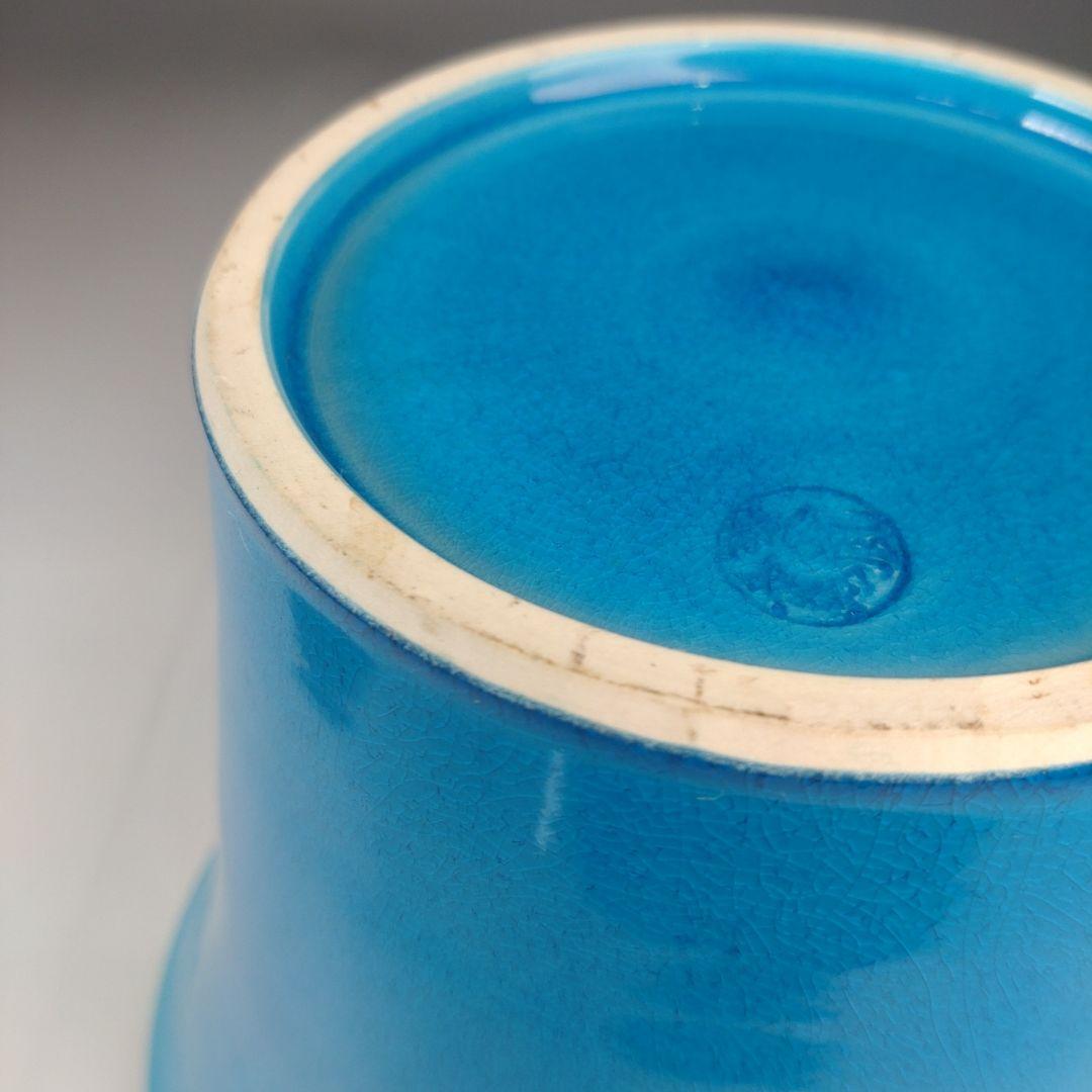 ア183 『即中斎好　翠嵐窯　浅黄交趾　末広水指』『紫野　剛山極箱　塗替蓋付』