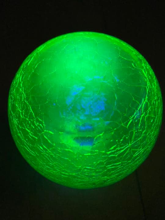 フランスのアンティーク　ウランガラス　花瓶　花活　花生　硝子