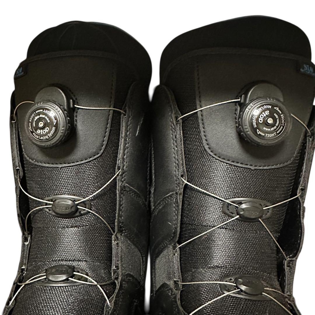 SLQ スノーボードブーツ 25〜25.5BOAダイヤル ブラック×ブルー