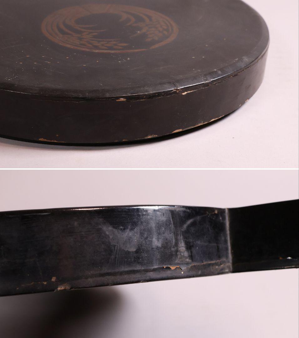 江戸期 田中伊賀守藤原吉次 松竹梅鶴亀 古鏡 和鏡 手鏡 稲家紋【MA606】