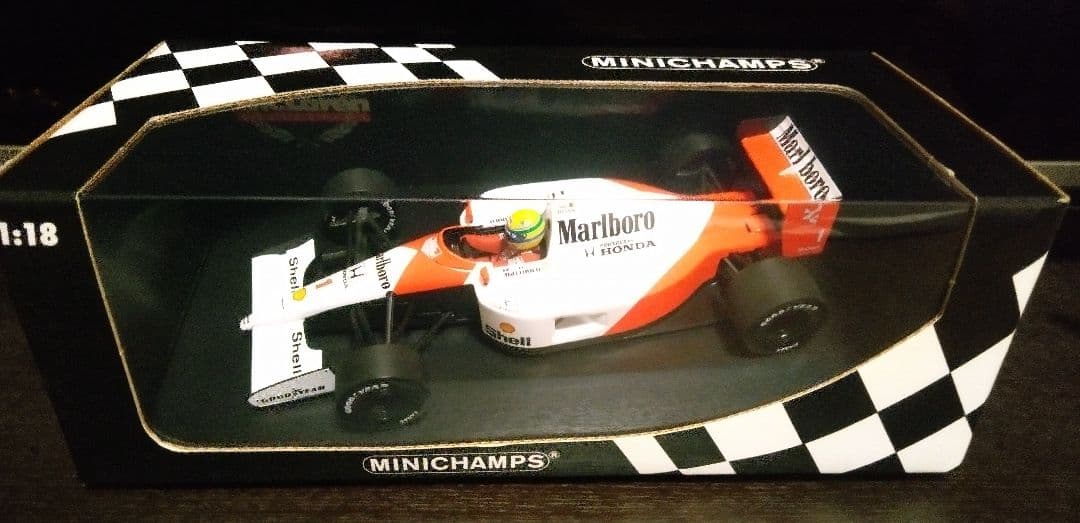 ミニチャンプス 1/18 F1 マクラーレン MP4/6 ホンダ A.セナ