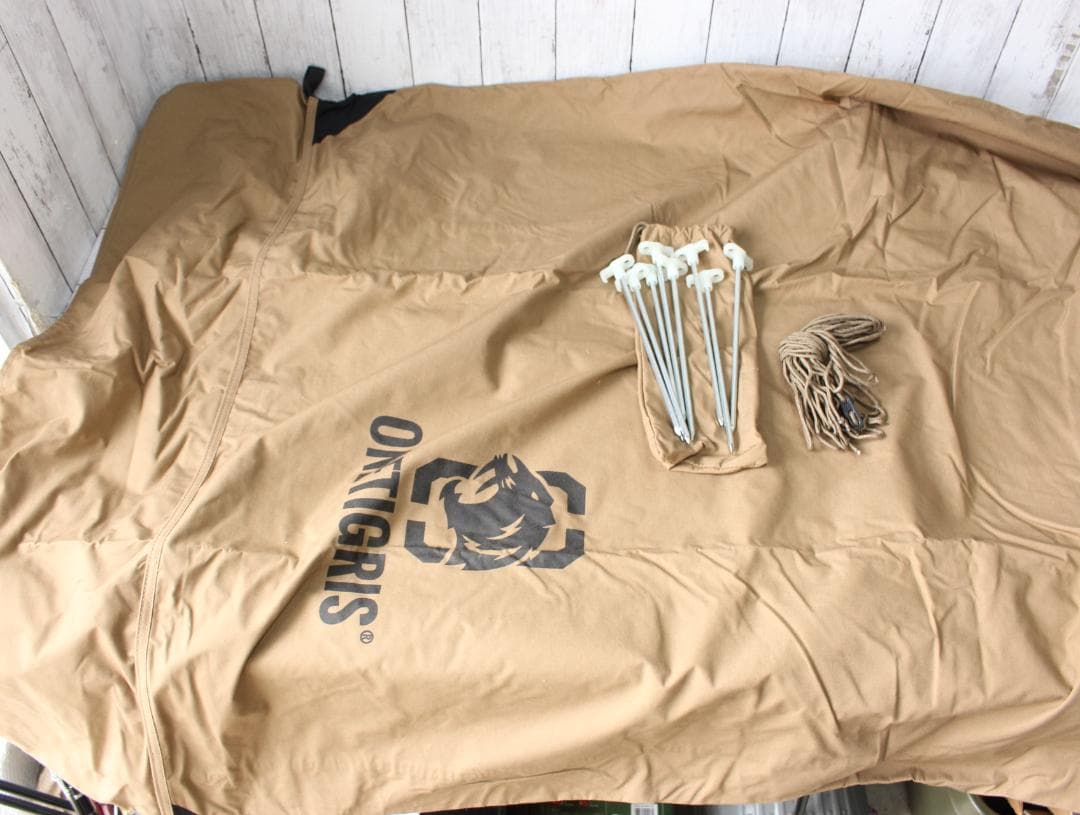 ワンティグリス ロックシールドブッシュクラフトテント 前幕 メッシュインナー付き