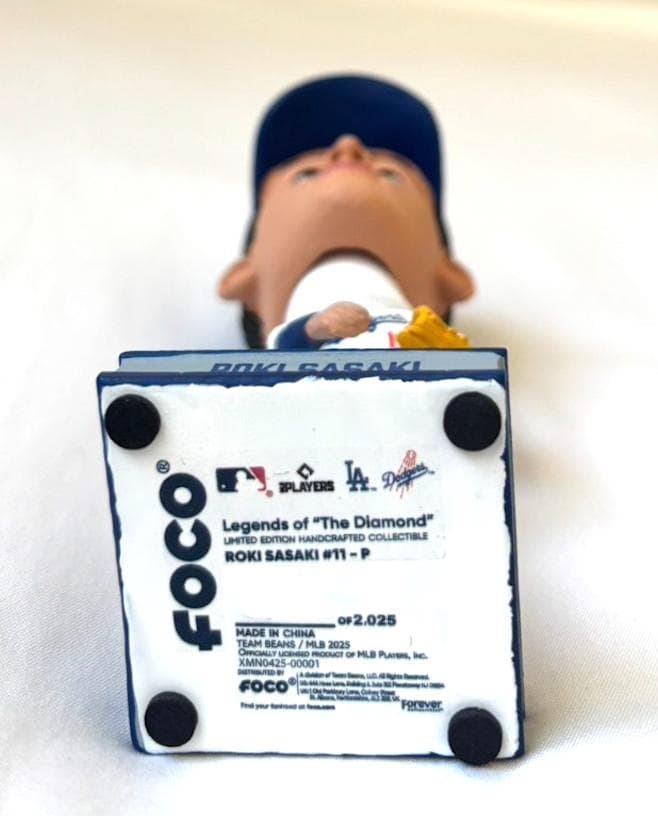 【2025体限定】佐々木朗希 ドジャース メジャー初 バブルヘッド人形 4.5