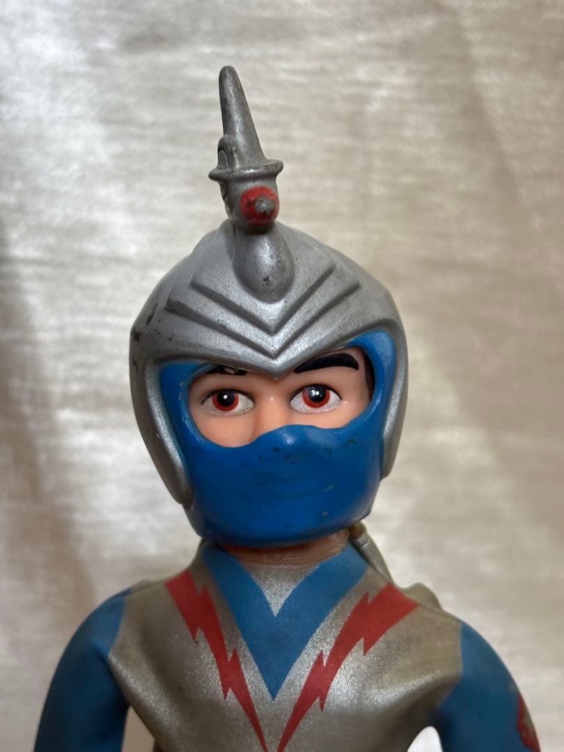 流星人間ゾーン ソフビ 中嶋製作所 当時物 約27cm 首部破損あり