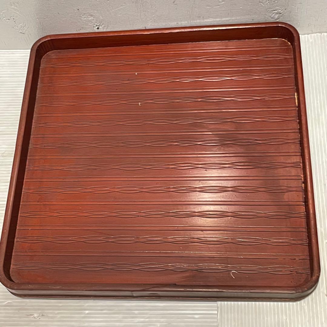 お盆　5枚セット　和風　年代物　キッチン　工芸品