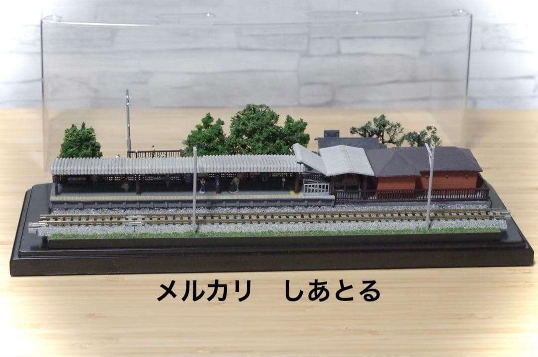 江ノ電 極楽寺駅 鉄道ジオラマ展示台 Nゲージ 鉄コレ 鉄道模型 bトレ