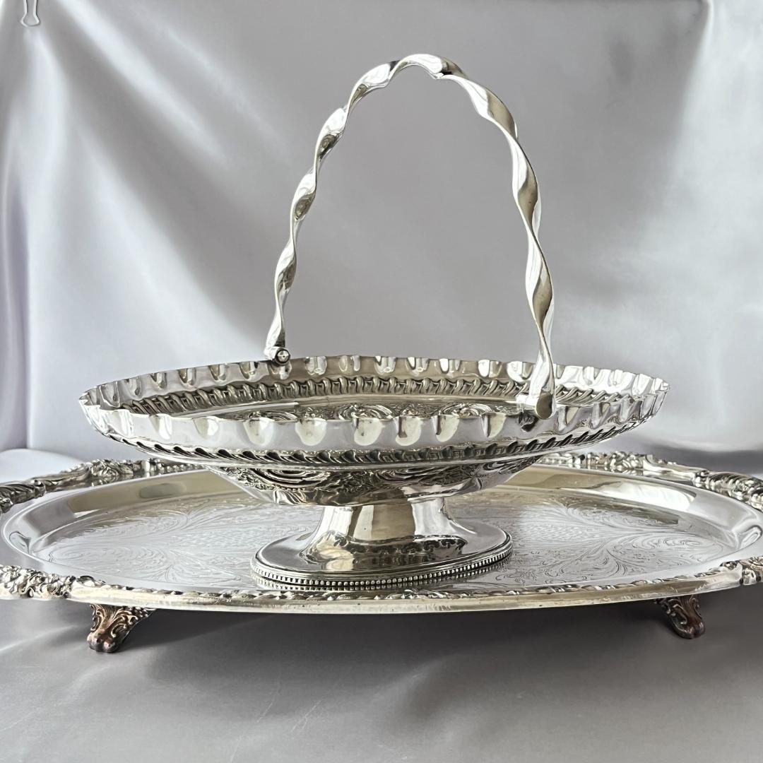 【Pinder Brothers】 エンボスのフルーツスタンド