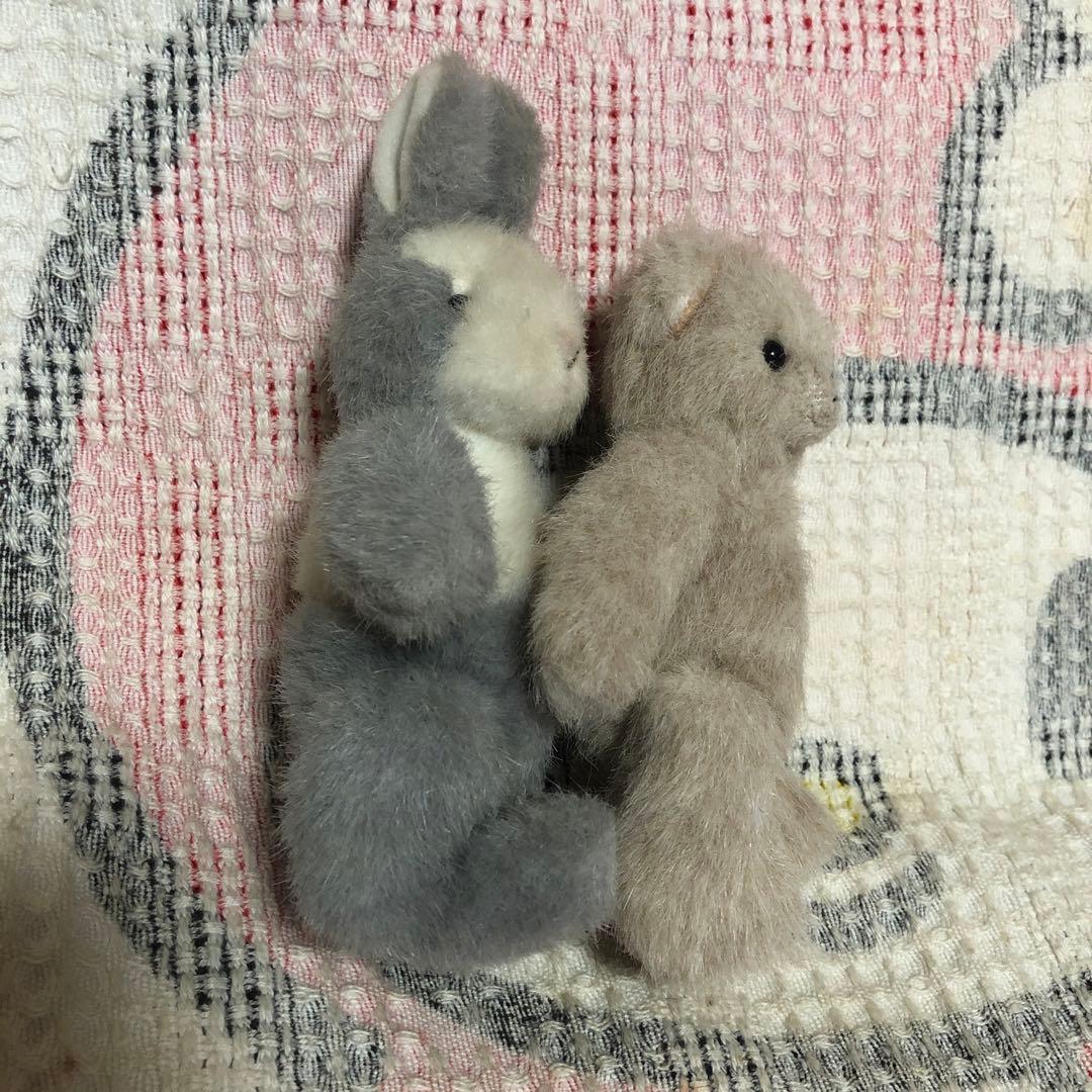 モンスイユ　ウサギ＆クマ　ポーズ変えられます　中古品