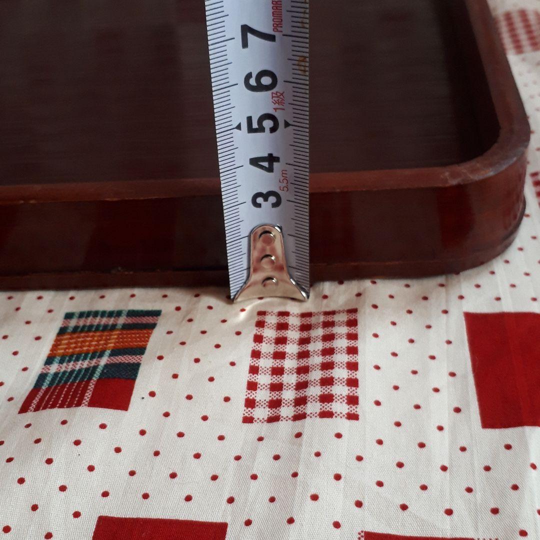 昭和レトロ　漆塗り　お膳　お盆　6客