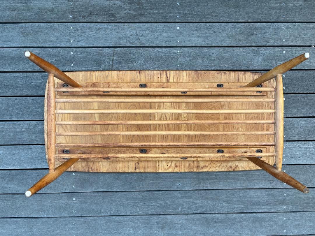 【英国アンティーク】Ercol アーコール コーヒーテーブル マガジンラック付