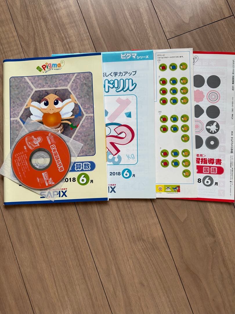 SAPIX通信教育ピグマシリーズ2年6、8、9、11、12、1月