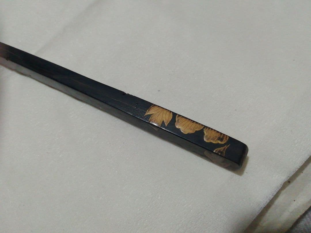 ♪蒔絵こうがい　かんざし　江戸　少々いたみが