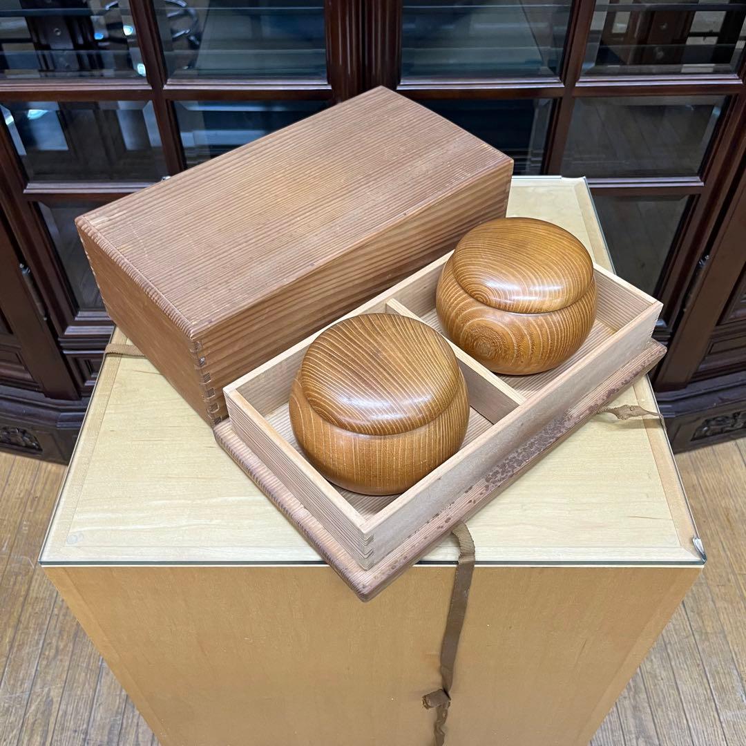 高級　囲碁盤　石、へそ、カバー付き