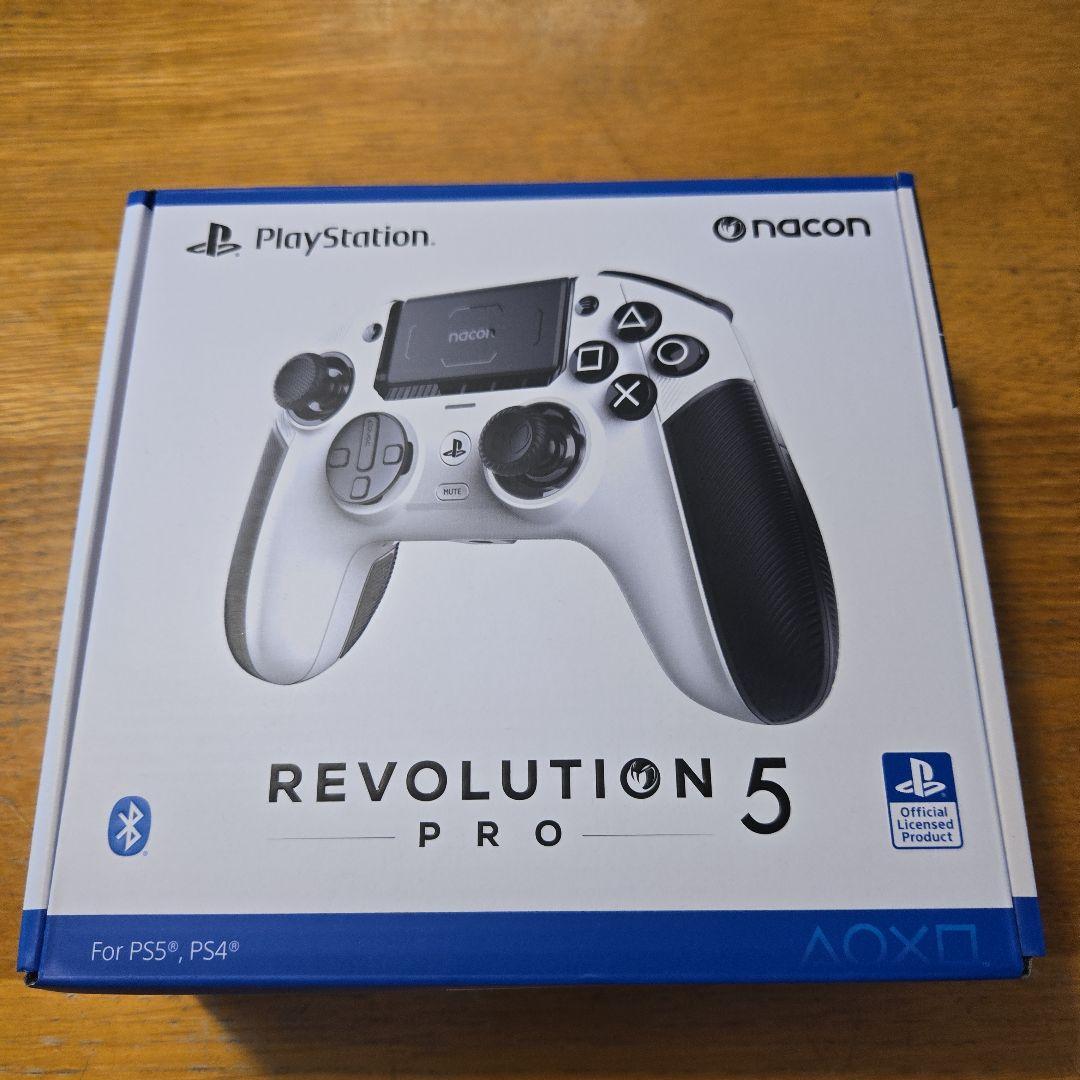 PS5 ナコン レボリューション5 コントローラー ホワイト 美品