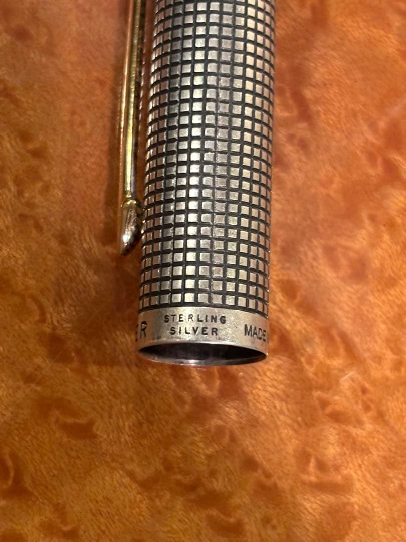 PARKER 万年筆 #75 フラットトップ 0メモリ ペン先14K 65=細字