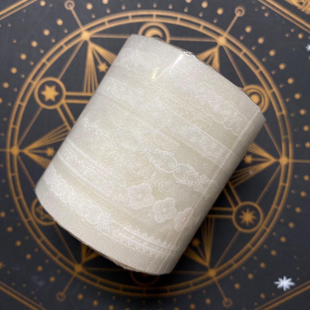 【9441】海外　5.25m ラメ加工カッティングマスキングテープ　レース装飾系