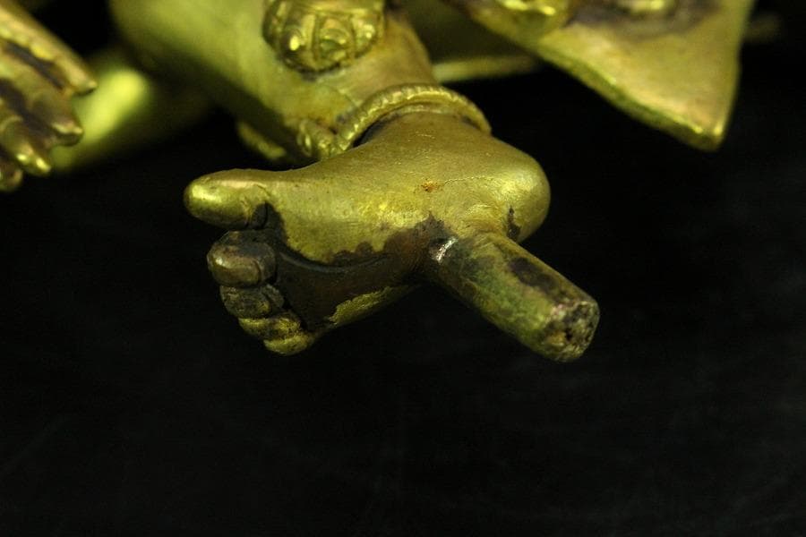 仏教美術 渡金 歓喜仏(K-A986)