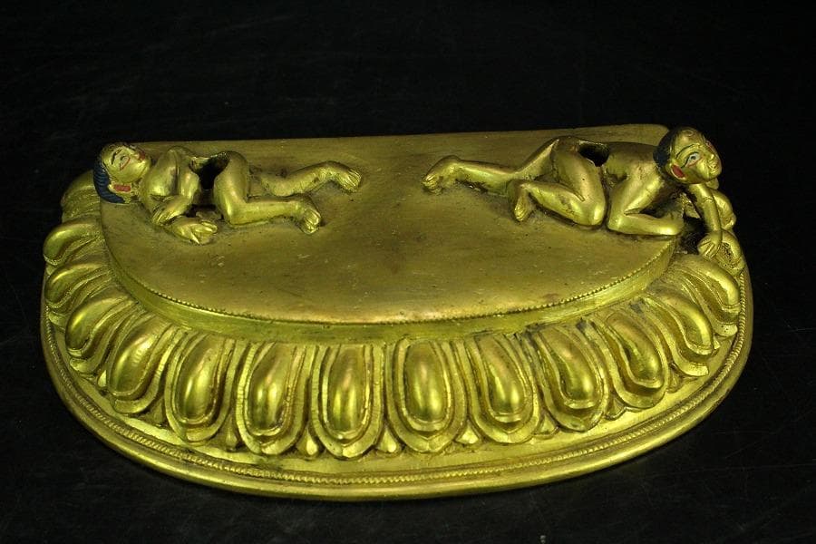 仏教美術 渡金 歓喜仏(K-A986)