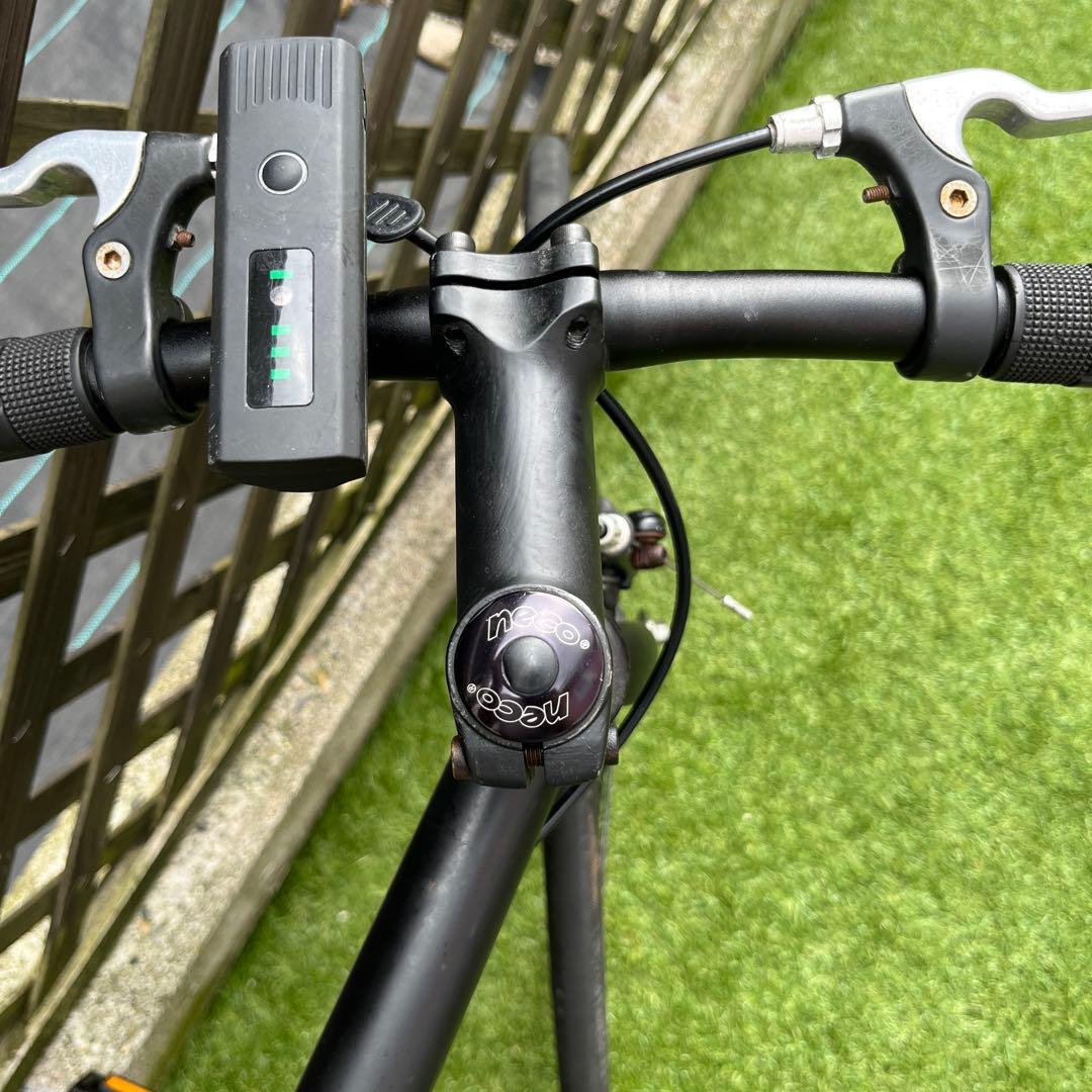 [引取限定] ピストバイク アルミフレーム黒艶消し シングルギア:7000X