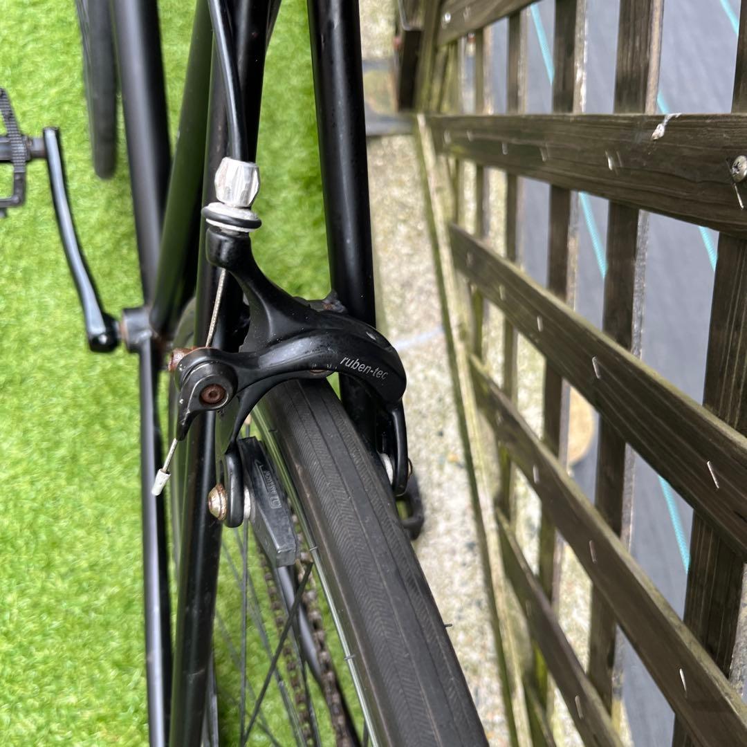 [引取限定] ピストバイク アルミフレーム黒艶消し シングルギア:7000X