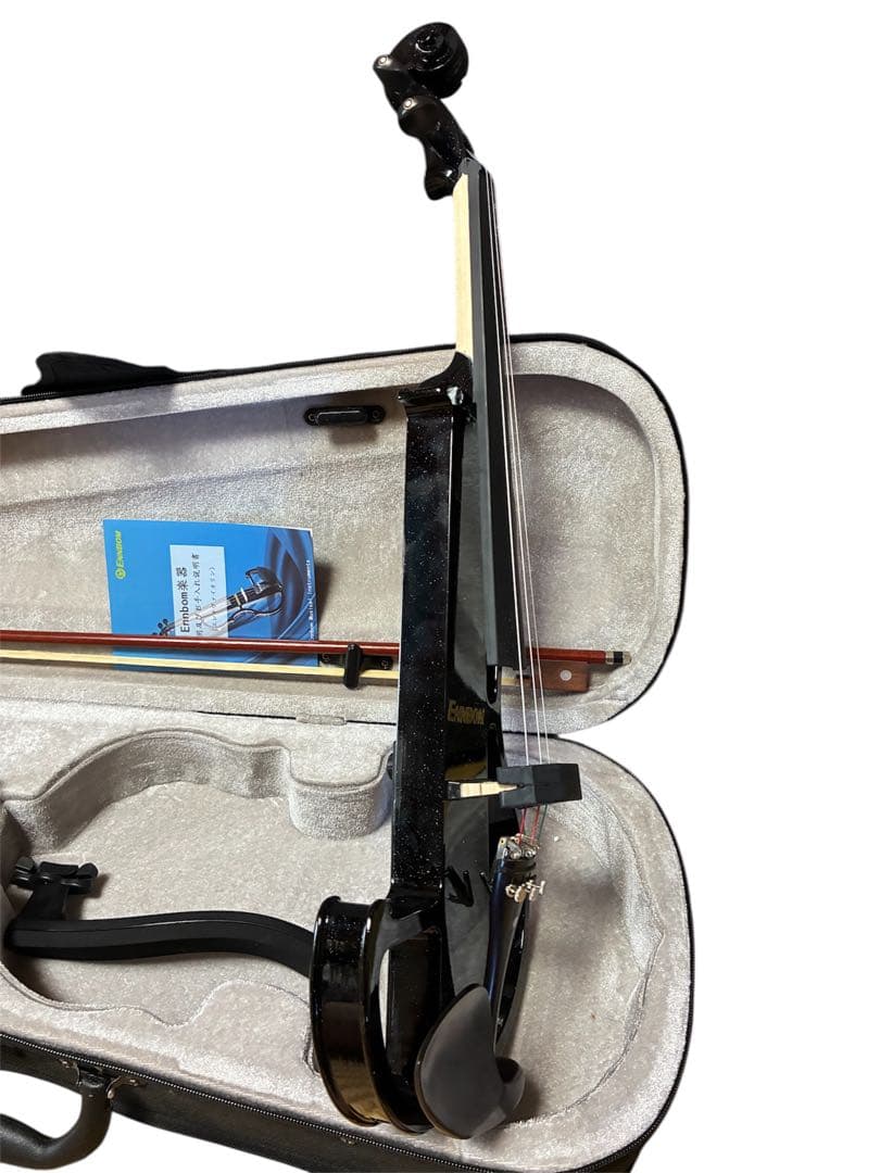 美品 ENNBOM サイレントバイオリン 4/4 ブラック