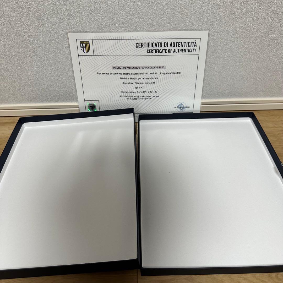 BUFFON サイン入り パルマ・カルチョ1913 ユニフォーム　化粧箱、タグ付