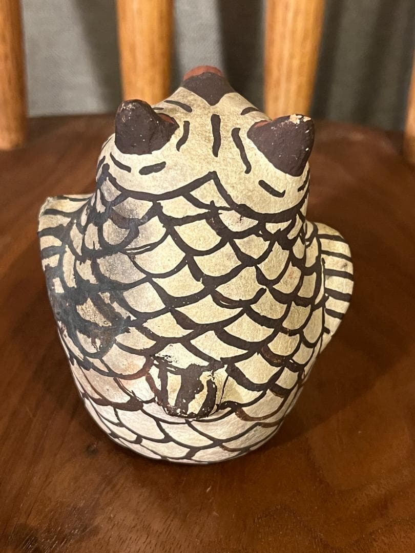 ズニ族 陶器 人形 フクロウ ビンテージ 1940年代 プエブロ USA