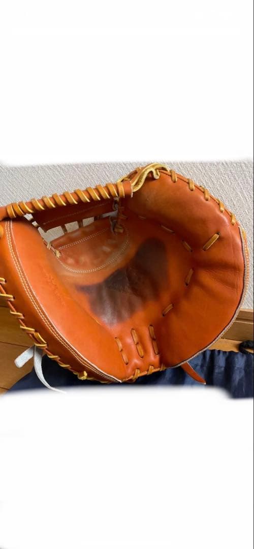 キャッチャーミット　AXF x Belgard 硬式グローブ オレンジ　硬式野球