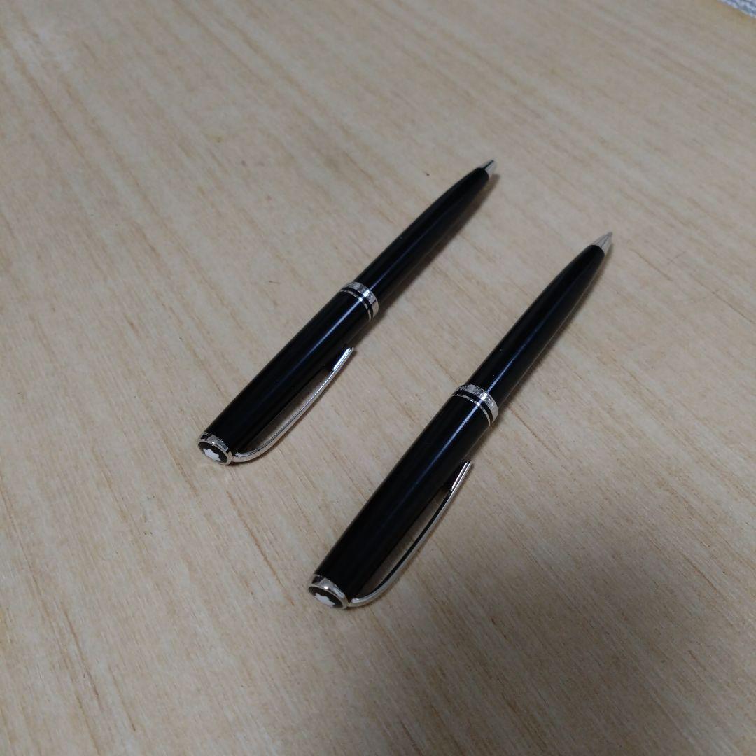 モンブラン　スリムタイプ　ボールペン&シャープペン　黒✕シルバー　状態良好