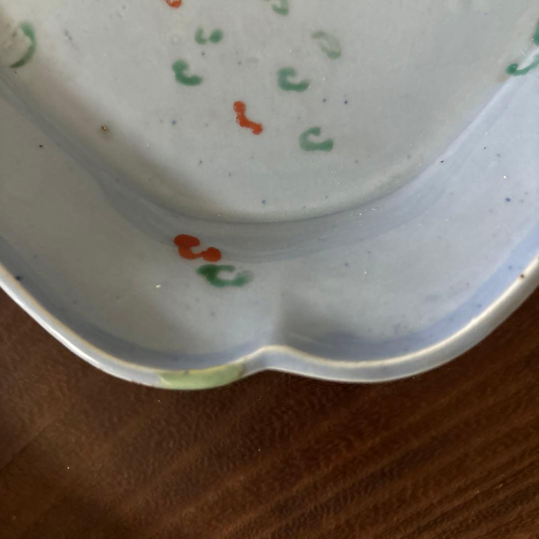 古伊万里染付 角皿 アンティーク　白磁　李朝　骨董　古道具　李朝