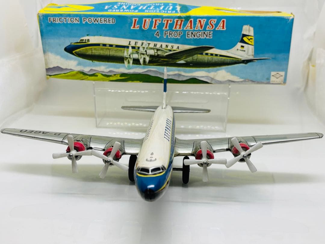 ミ*読様 寺井商店DAIYA日本製当時物ルフトハンザDC-7大型両翼約30㎝19