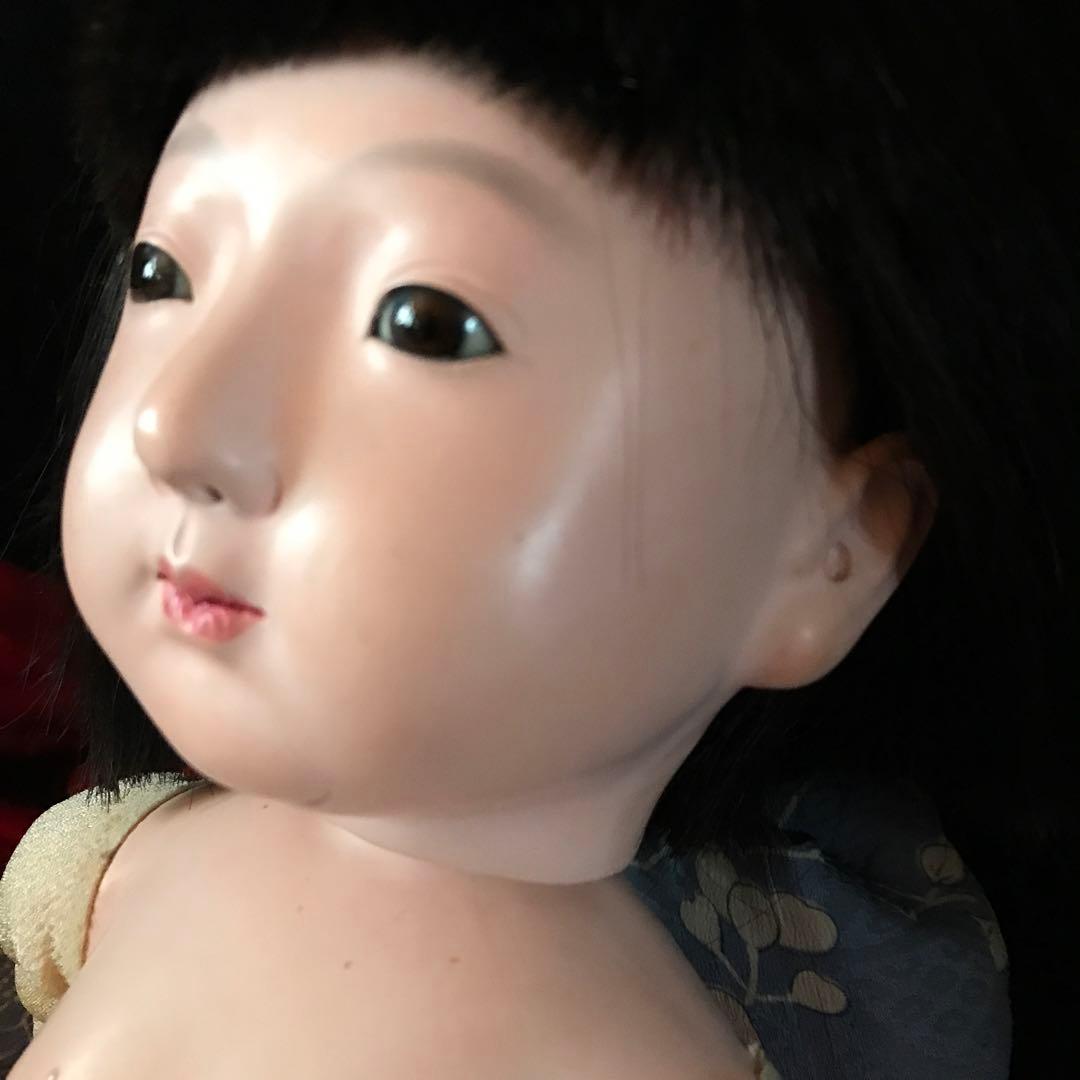 市松人形　春水　12号　昭和初期　鳴きます