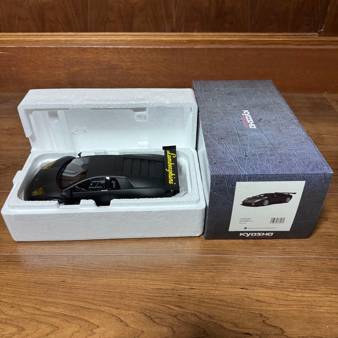 未展示品 京商 1/18 ランボルギーニ ムルシエラゴ R-GT マットブラック