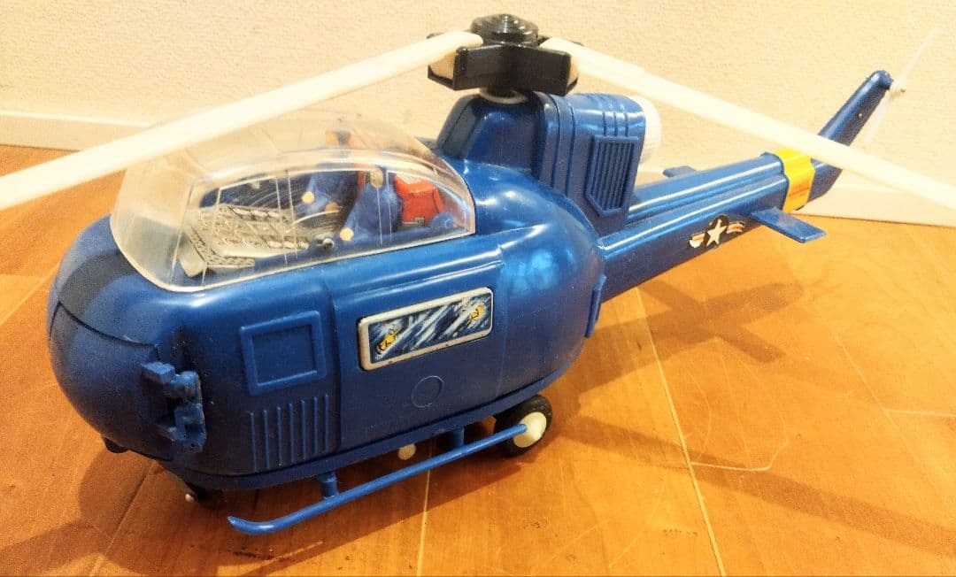 堀川玩具　 レトロ玩具　 電動玩具 　戦闘ヘリコプター スーパーブライトコプタ