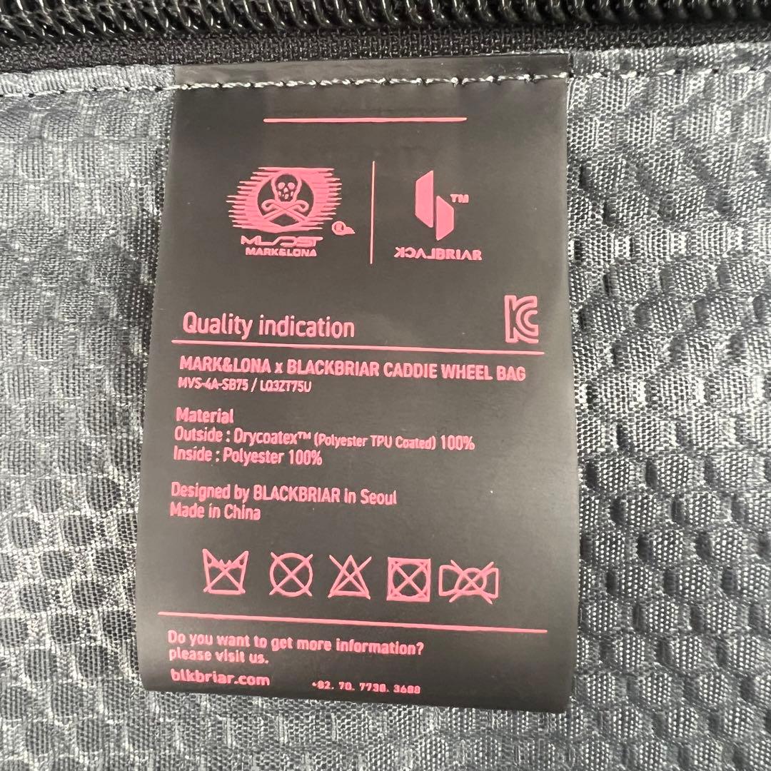 MARK&LONA ×BLACK BRIAR キャディバッグケース ブラック