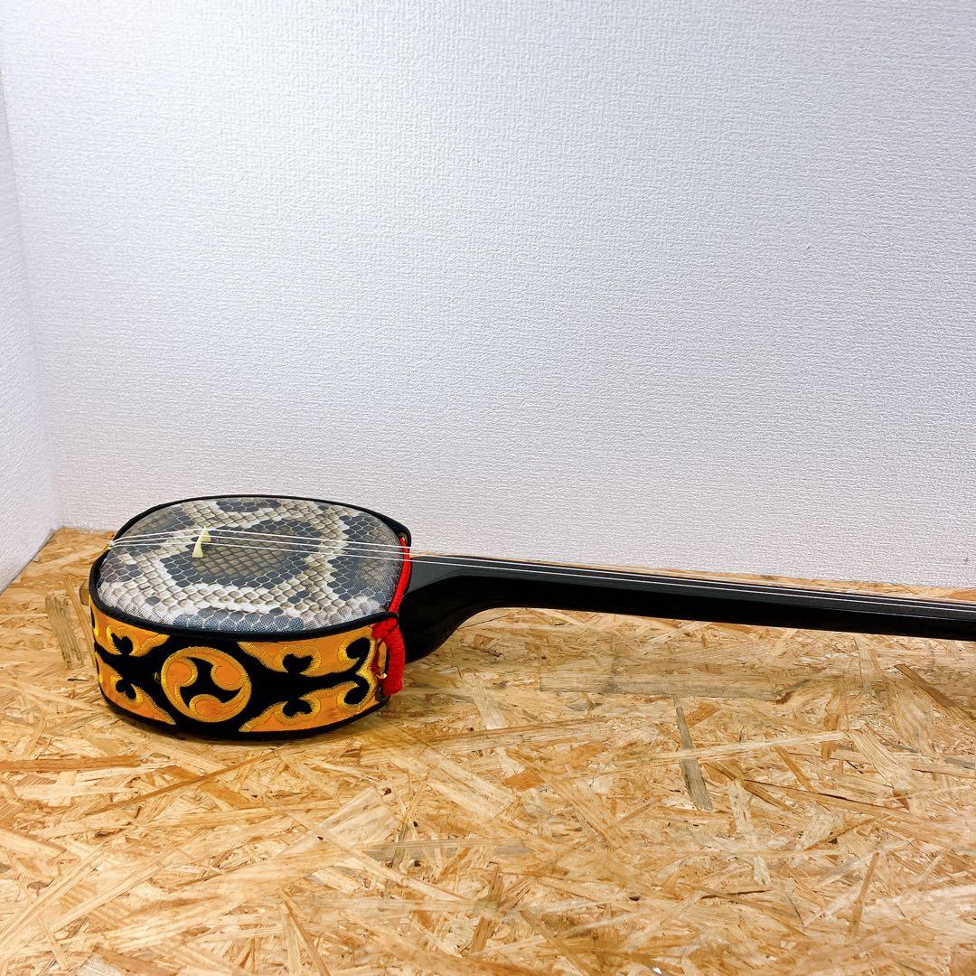 沖縄 三線 人工皮革 蛇柄 ソフトケース 和楽器 民謡楽器 沖縄民謡 沖縄三線