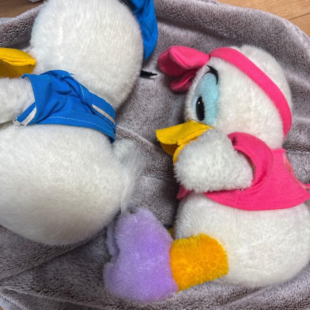 ★超貴重★ ドナルドダック　デイジーダック　昭和レトロ　ぬいぐるみ　ディズニー
