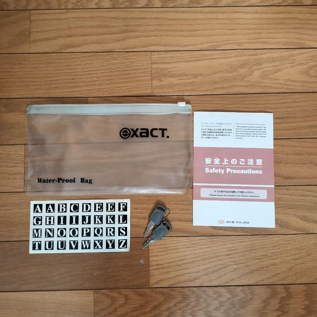 エース ACE フレーム exact スーツケース キャリーケース 黒 旅行